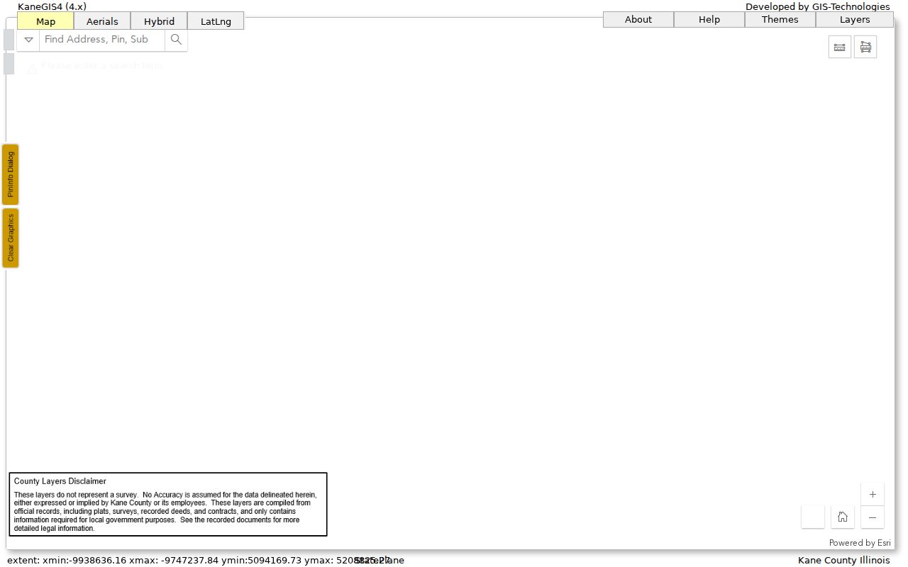 Kane GIS parcel buffer for mapping nearby Bartlett parcels